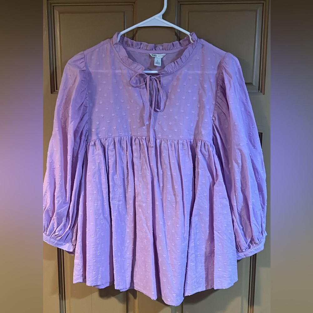 Lavender Textured Blouse